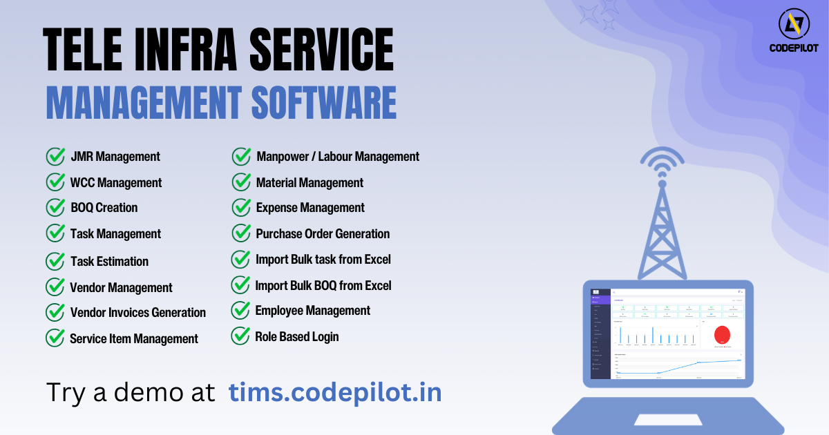 Streamlining Telecom Infrastructure Management with Tele Infra Service Management Software